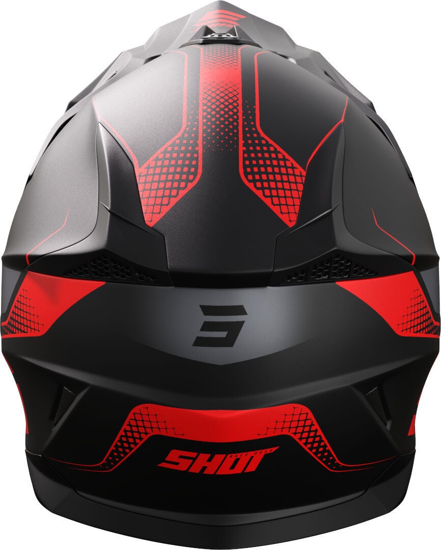 Shot Pulse Edge Motocross Helmet black matt/red L (59/60) Figure 2