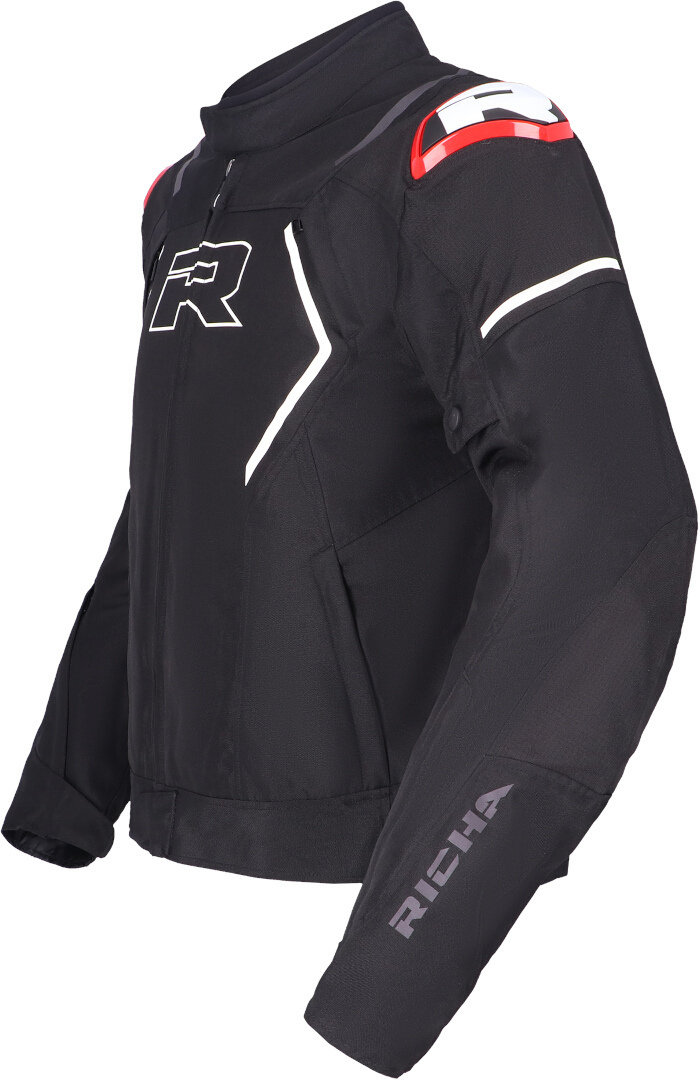 Richa Vendetta waterproof Motorcycle Textile Jacket black/white/red L Figure 2
