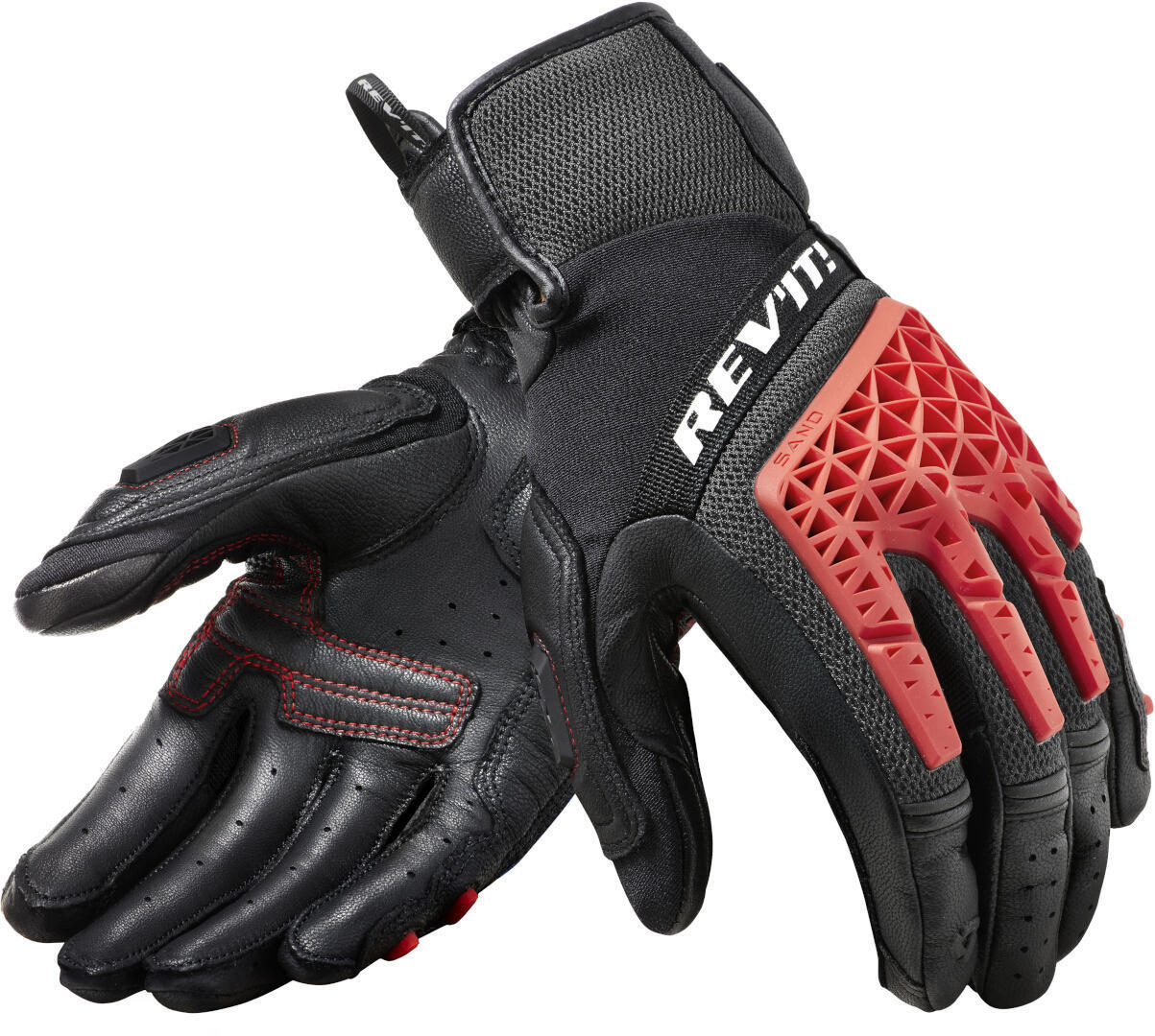 Revit Sand 4 Motorradhandschuhe schwarz/rot M Abbildung 1