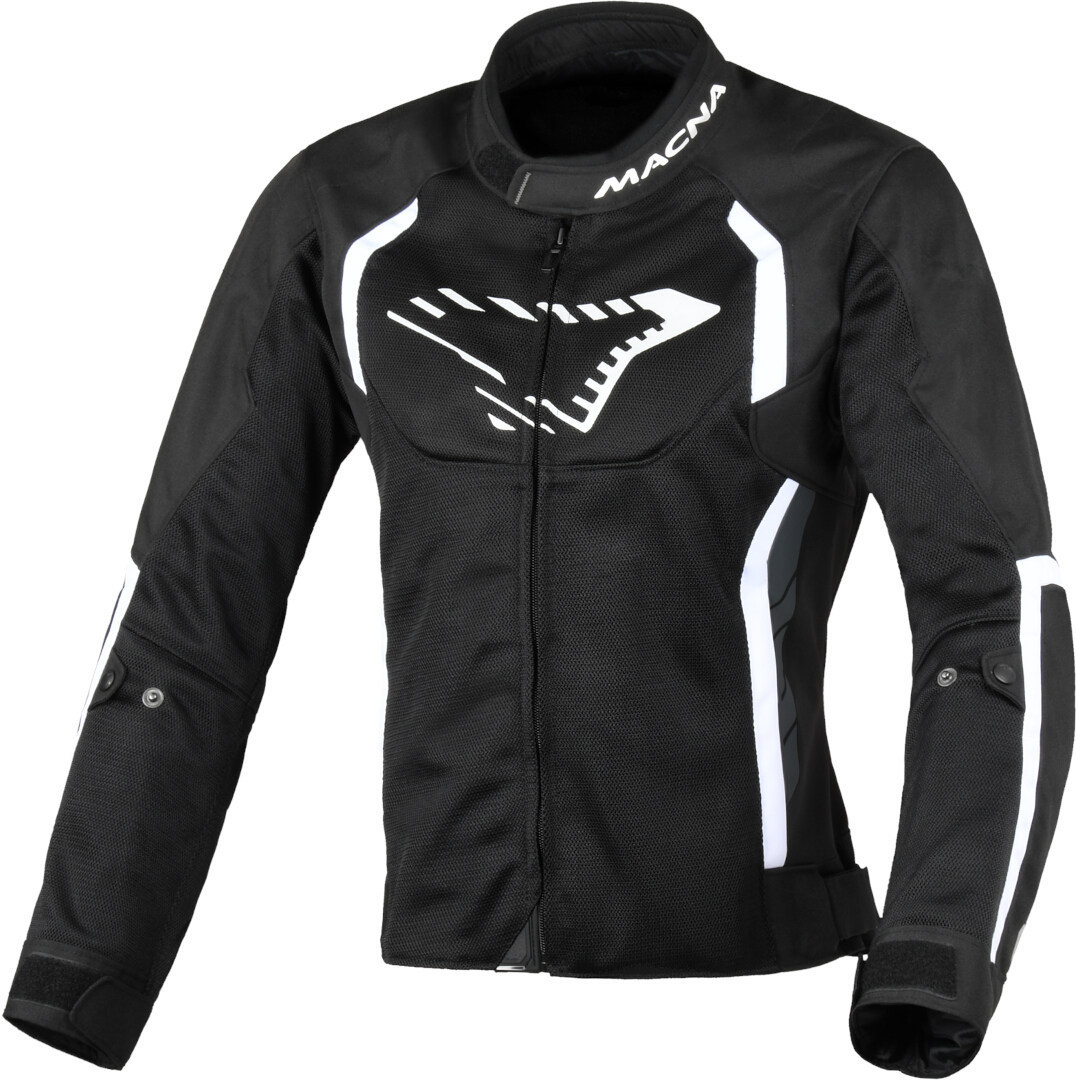 Macna Grisca Ladies Motorcycle Textile Jacket black/white L Figure 1