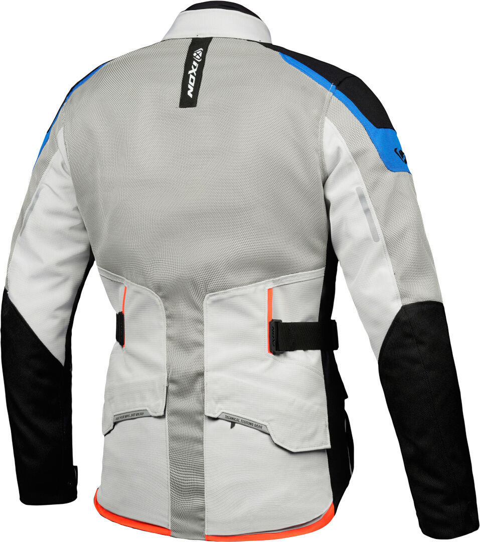 Ixon M-Njord Motorcycle Textile Jacket grey/blue XXL Figure 2