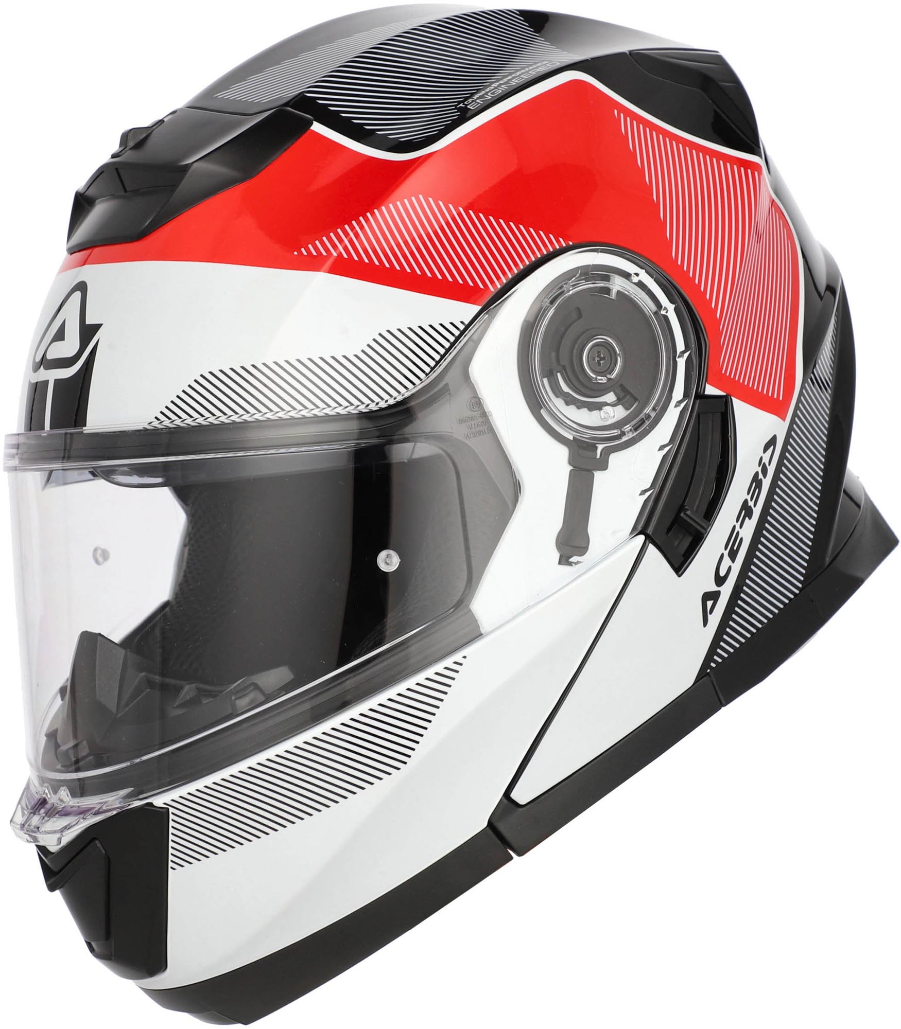 Acerbis Serel Logo Hjälm vit/röd/svart S (55/56) Figur 1