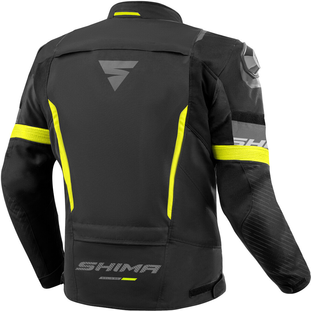 SHIMA Solid 2.0 waterproof Motorcycle Textile Jacket black/yellow M Figure 2