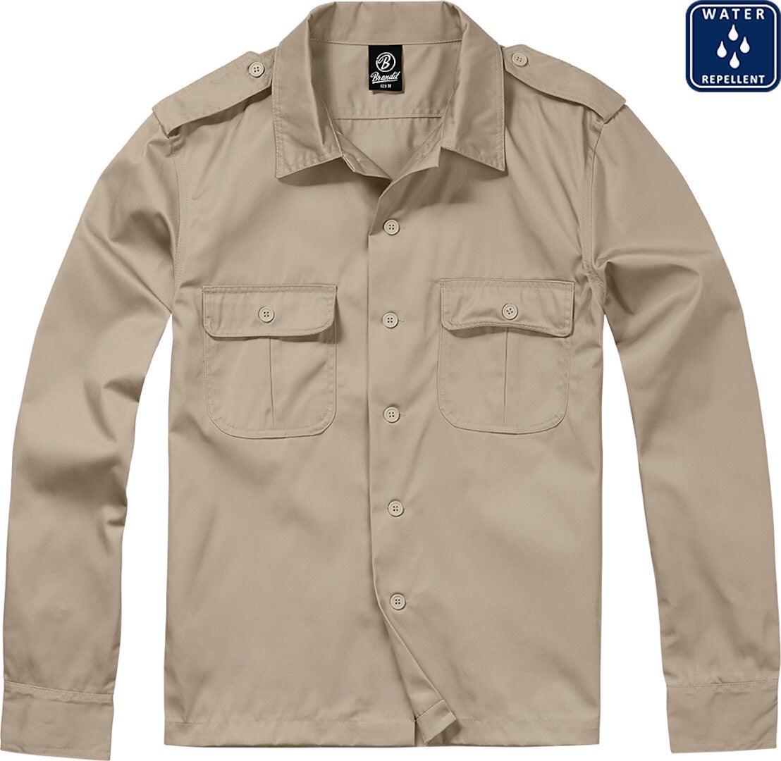 Brandit US Langarm Hemd beige XL Abbildung 1
