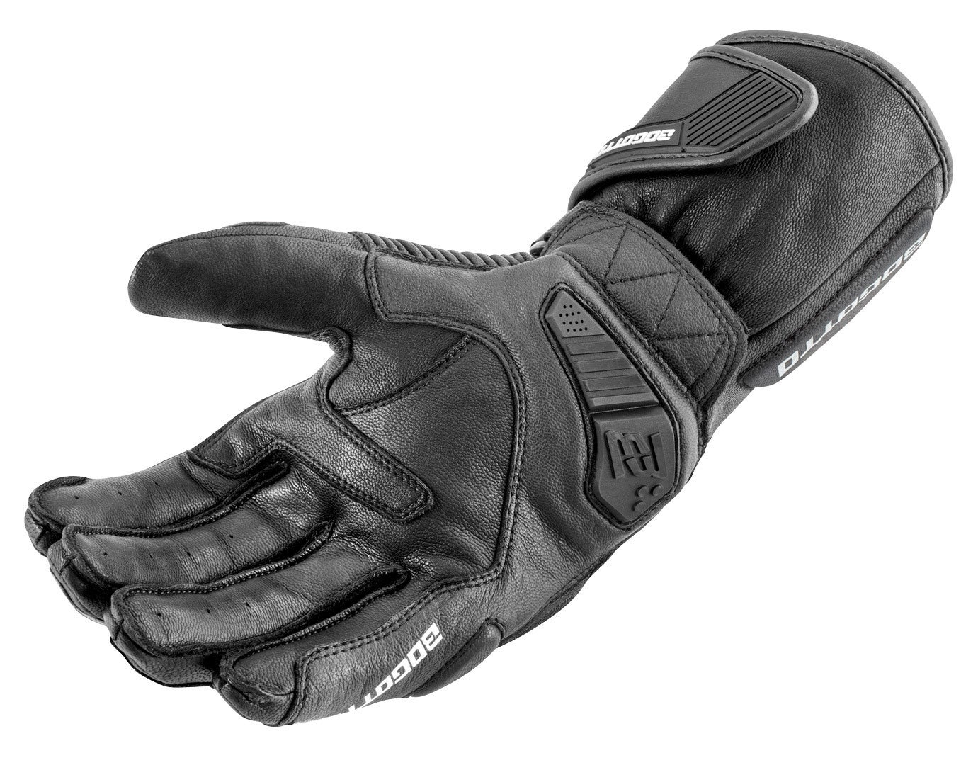 Bogotto Sprint perforerede motorcykelhandsker Sort M Figur 4