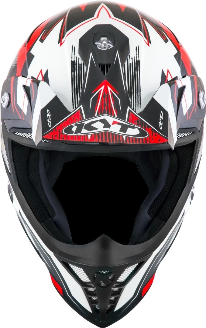 KYT Skyhawk Digger Capacete de motocross branco/vermelho M (57/58) Figura 3