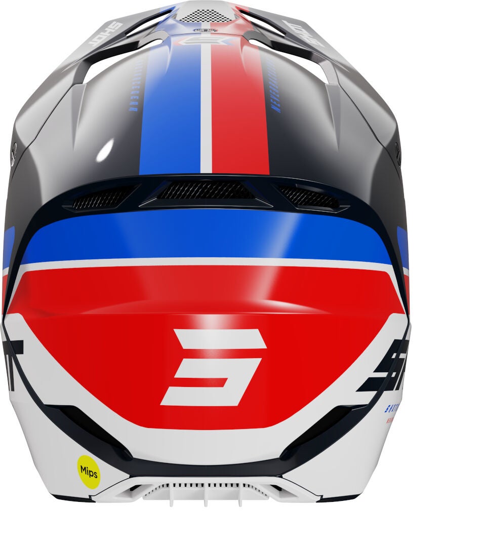 Shot Race Iron Motocross Helm schwarz/rot/blau S (55/56) Abbildung 2
