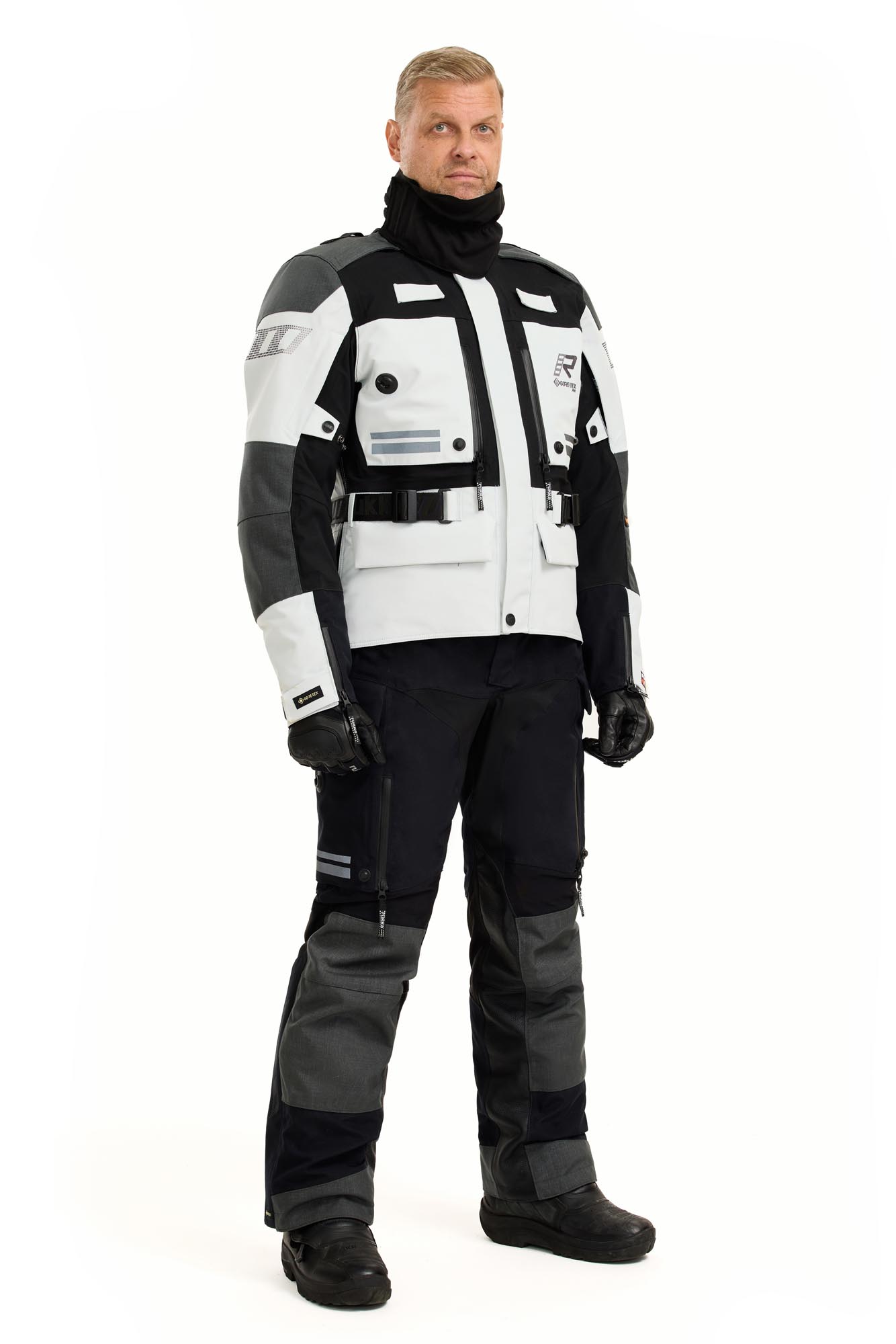 Rukka TitanTrail-R Veste textile moto imperméable Blanc/Gris/Noir 62 Figure 5