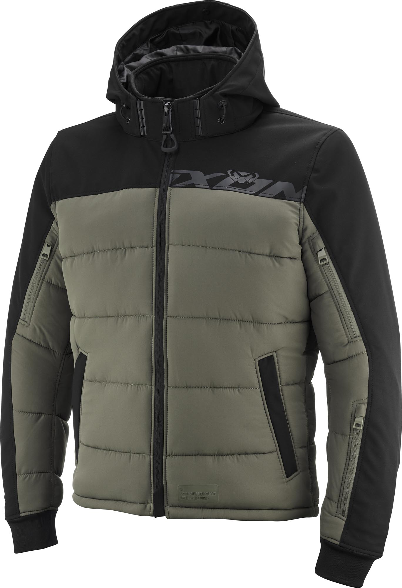 Ixon Aspen Veste textile moto imperméable noir/vert L Figure 1