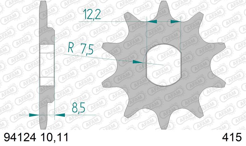 AFAM Pignone standard in acciaio 94124 - 415 Figura 1