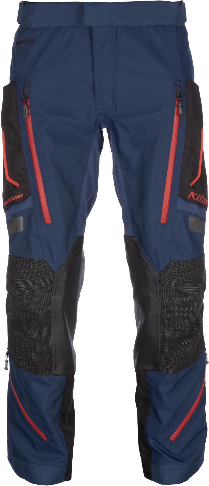 Klim Badlands Pro Rogue Gore-Tex Motorfiets Textiel Broek blauw/rood 42 Figuur 1