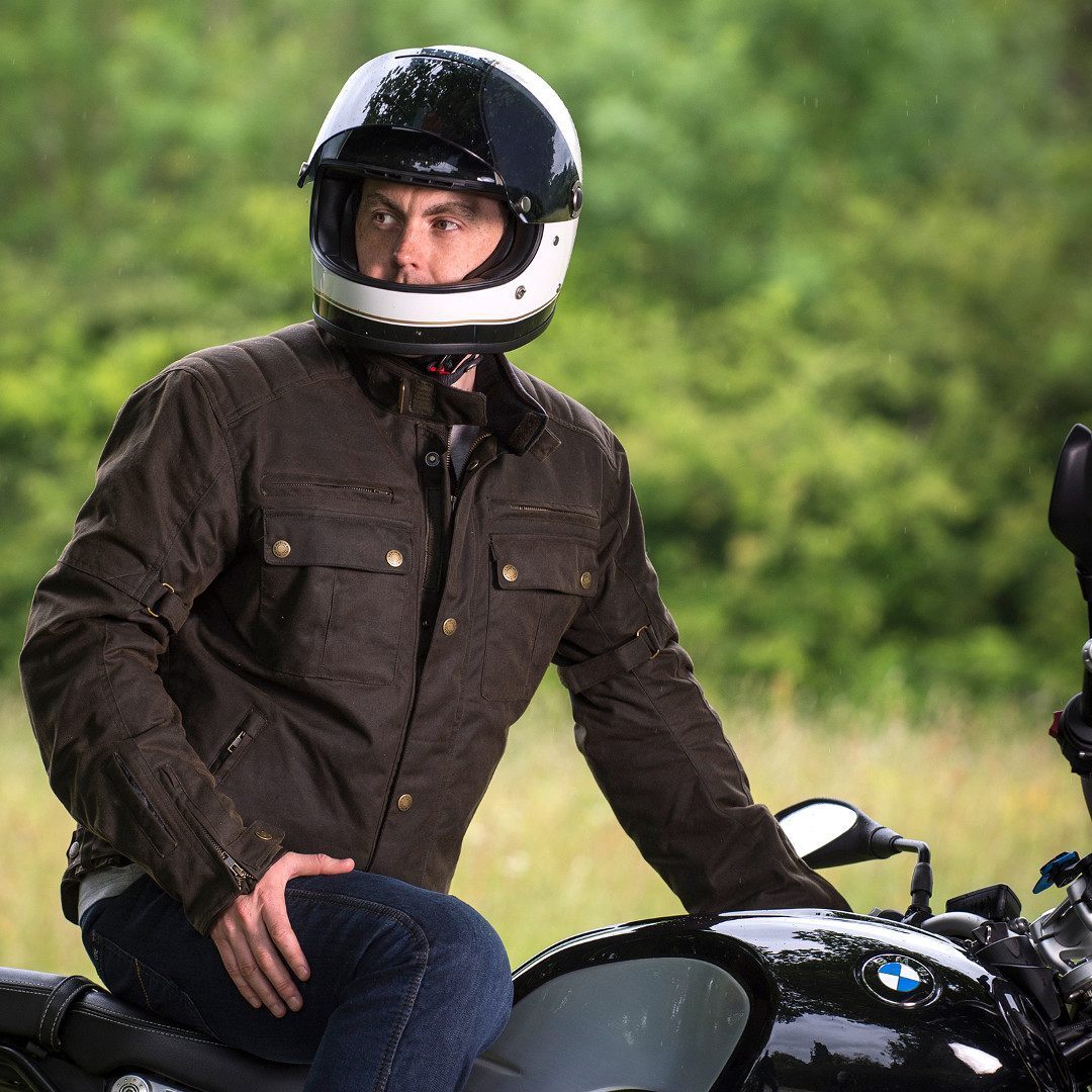 Merlin Barton II Motorcycle Waxed Jacket olive M Figure 9