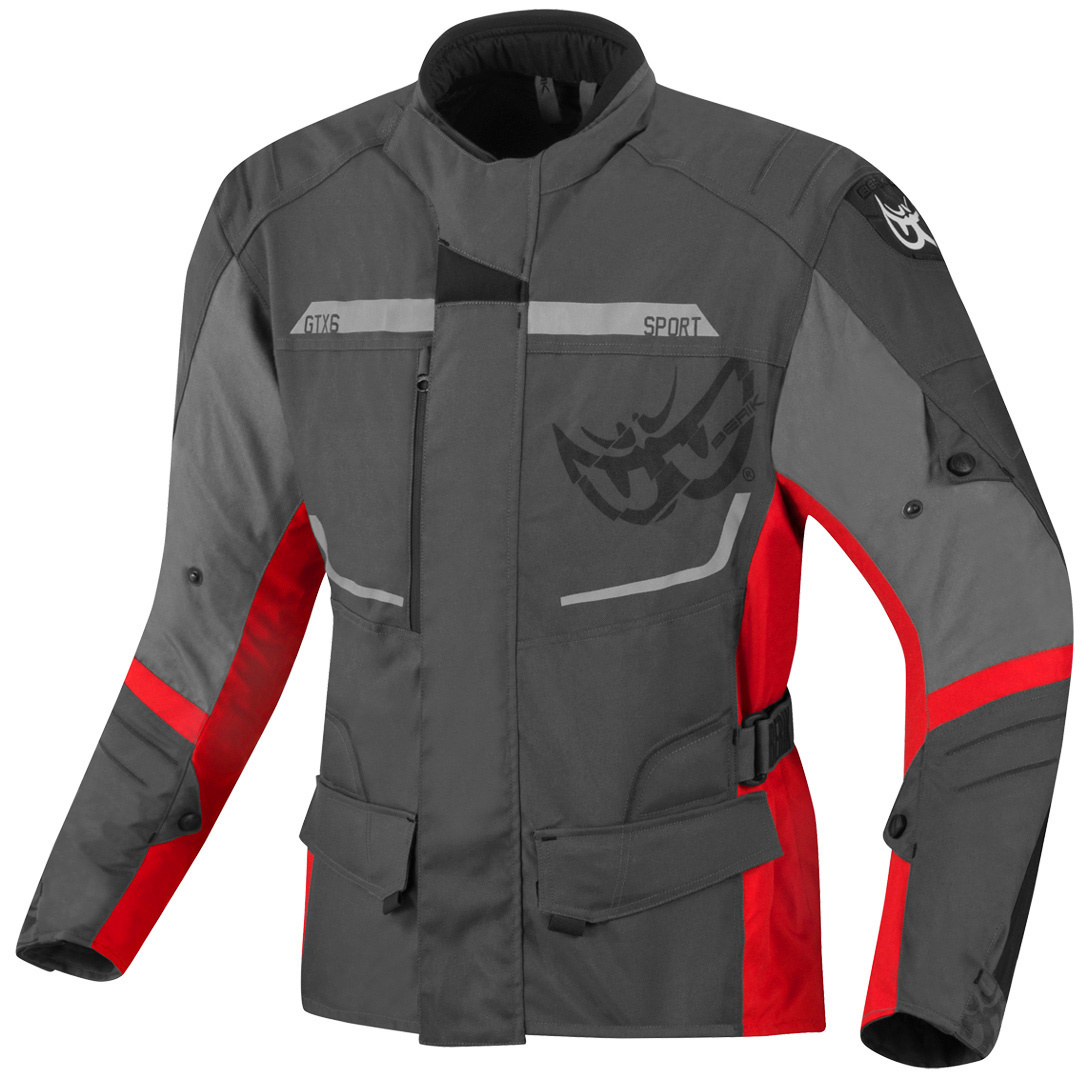 Berik Tourer Waterproof Motorcycle Textile Jacket grey/red 56 Figure 1