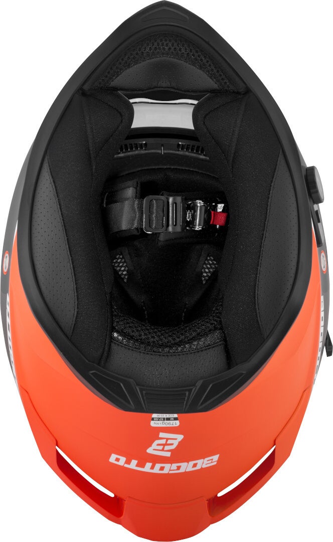 Bogotto H153 BT SPN Bluetooth Hjelm sort mat/orange L Figur 10