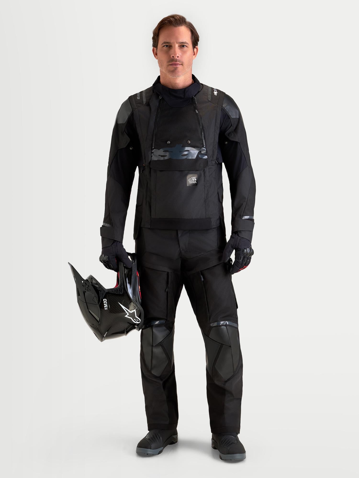 Alpinestars Harok V2 Drystar Chaqueta Textil de Motocicleta Impermeable negro 2XL Figura 7