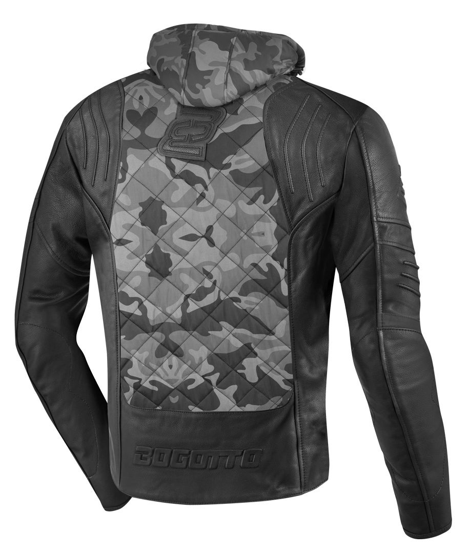 Bogotto Radic Motorrad Leder-/Textiljacke grau/camouflage 3XL Abbildung 5