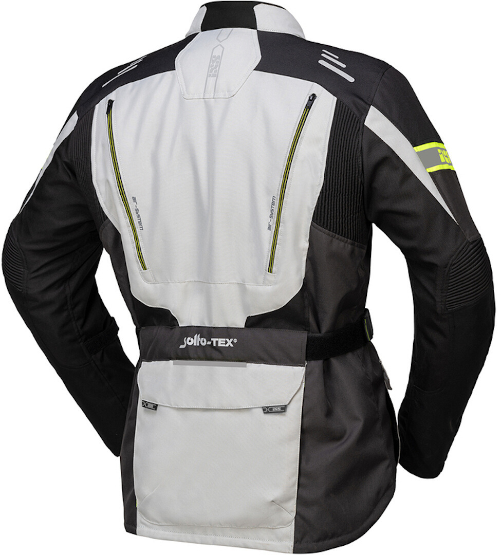 IXS Lorin-ST Motorrad Textiljacke hellgrau/schwarz 3XL Abbildung 2