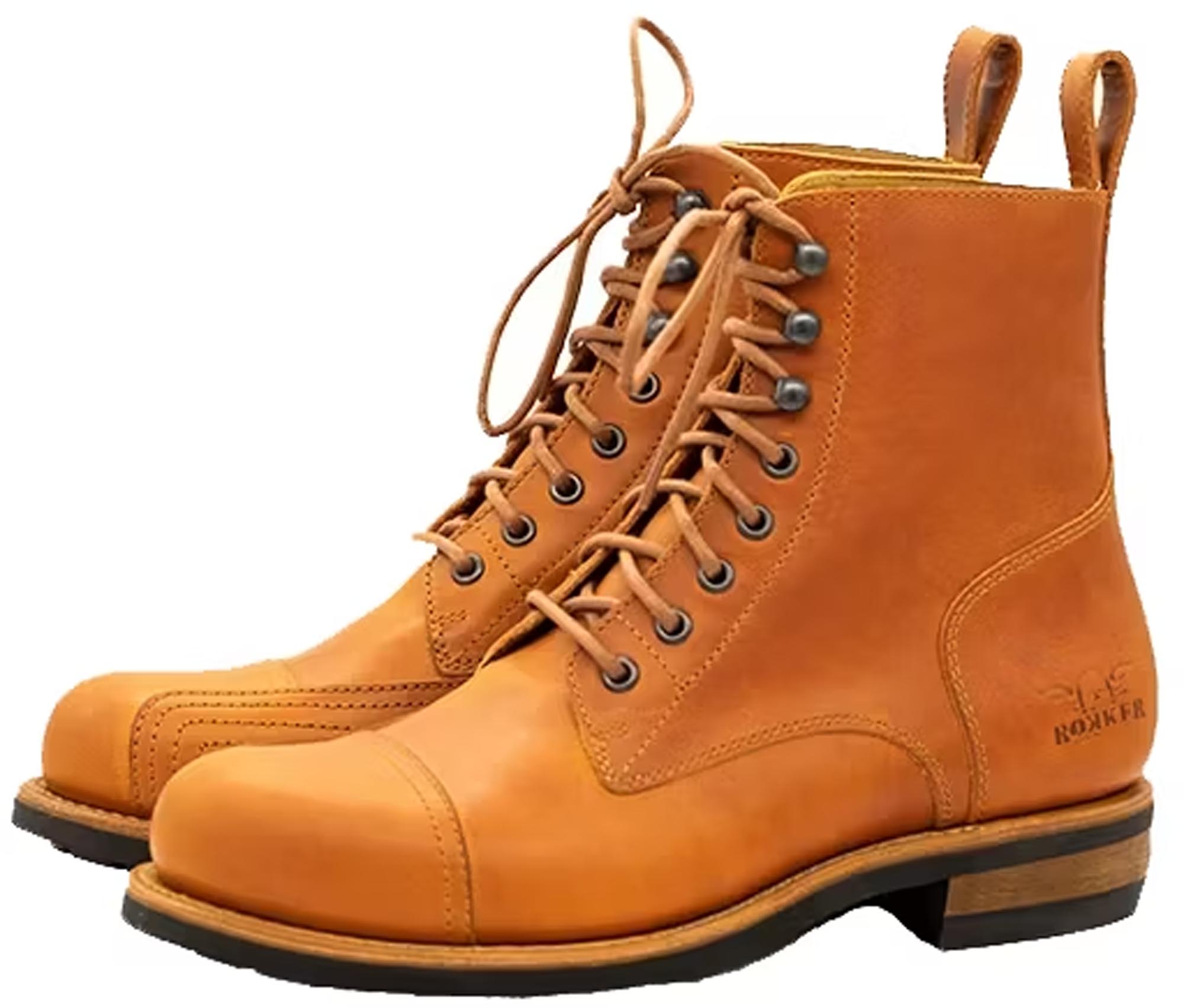 Rokker Urban Rebel Bottes de moto Cognac 46 Figure 1