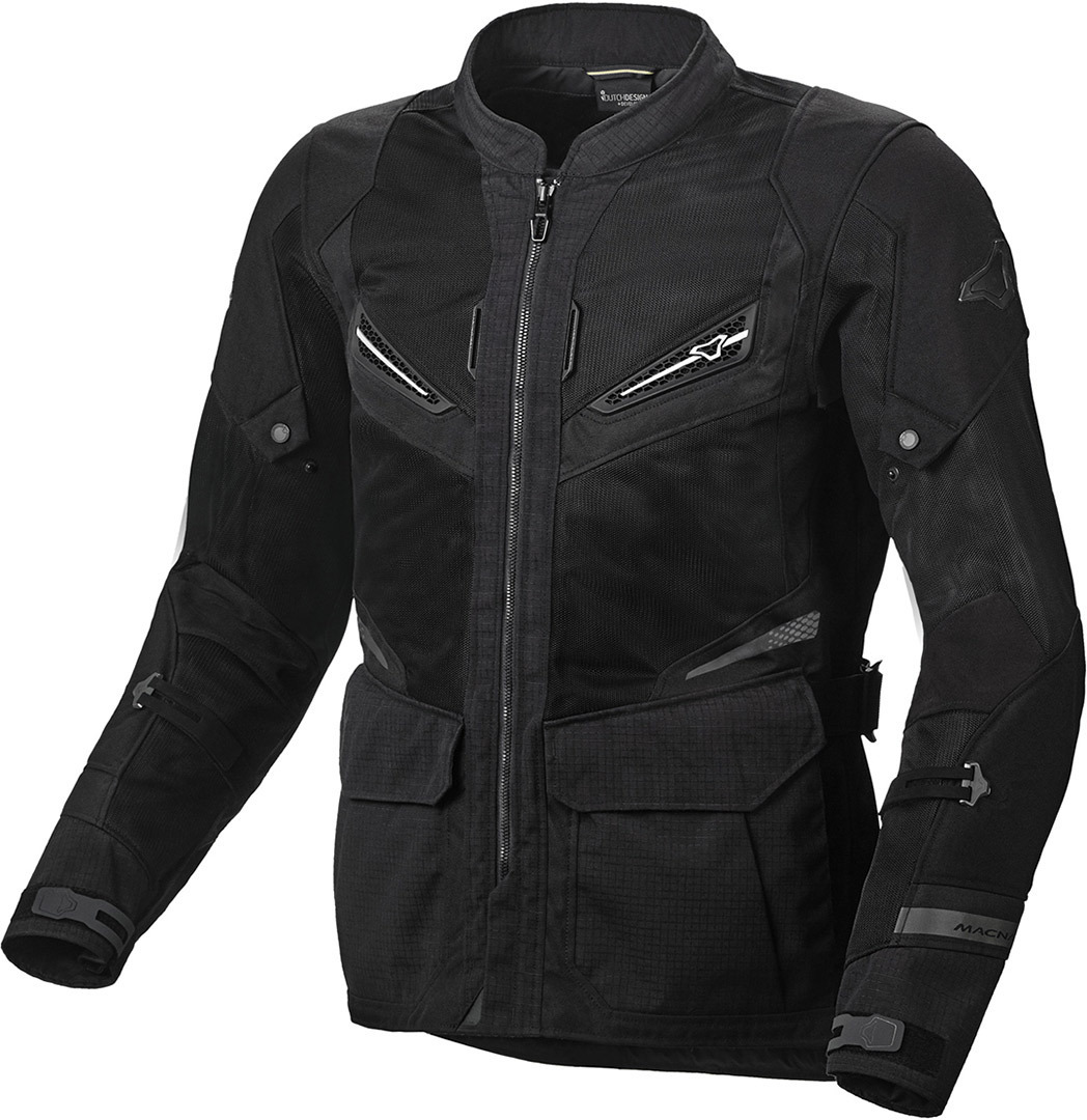 Macna Aerocon Motorcykel tekstiljakke Sort L Figur 1