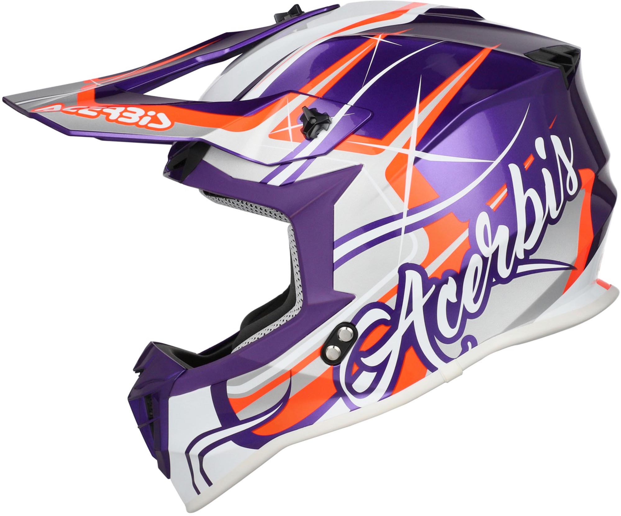 Acerbis Linear Graphic 2026 Motocrosshelm paars/wit S (55/56) Figuur 3