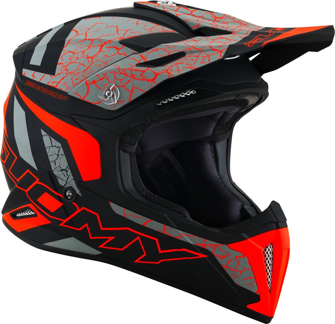 Suomy X-Wing Reel E06 Casque de motocross Noir/Gris/Orange M (57/58) Figure 7