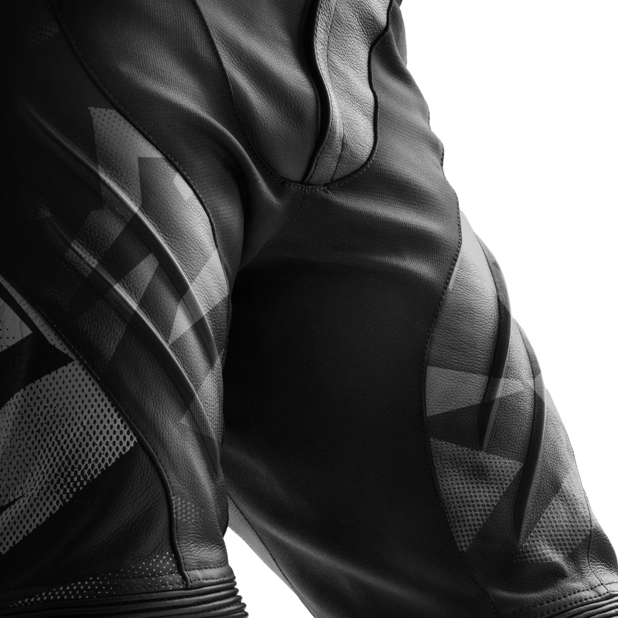Rebelhorn Inferno Motorcycle Leather Pants black/white 52 Figure 4