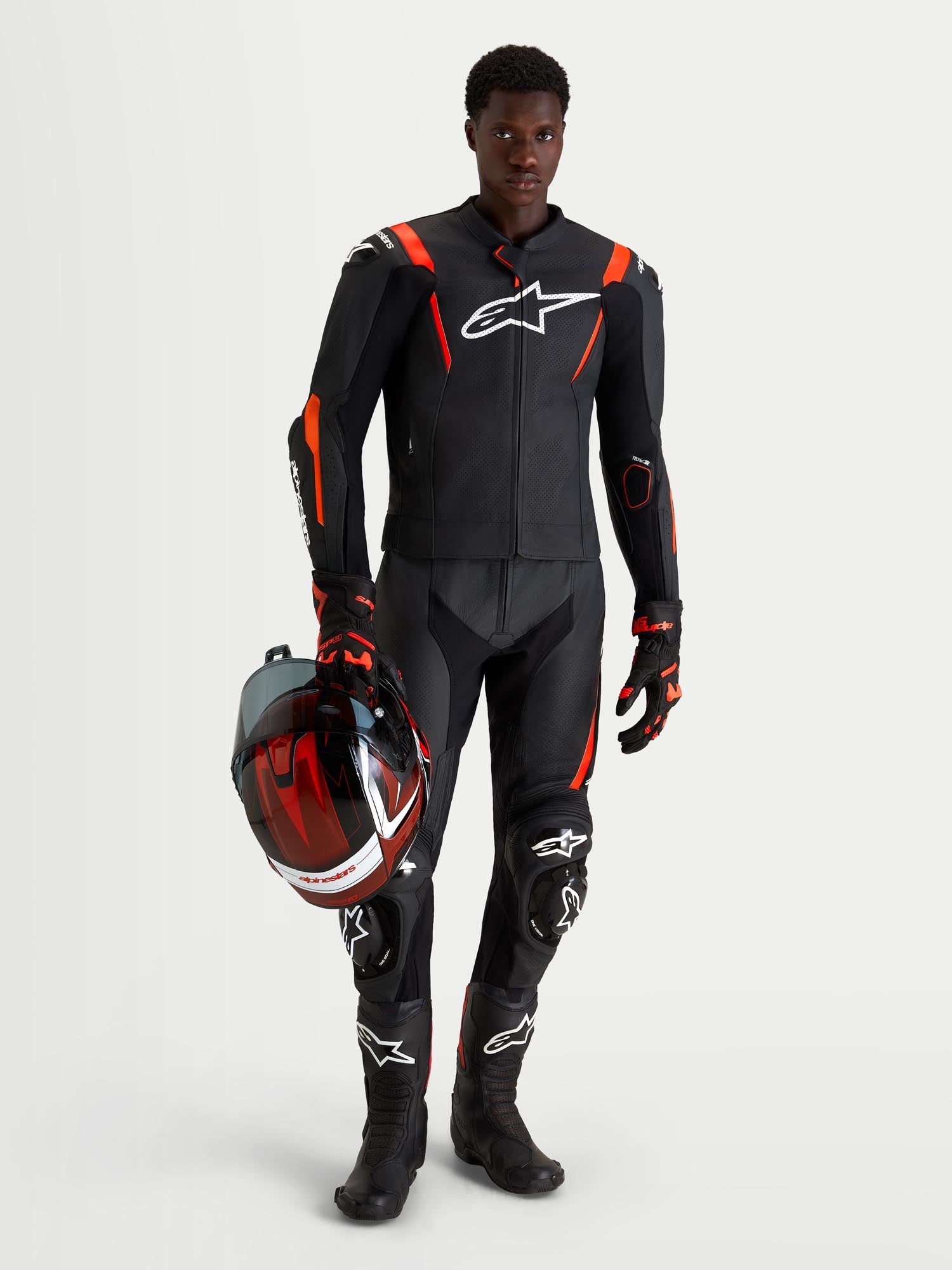 Alpinestars Missile V3 Two Piece Motorcycle Leather Suit black/red 56 Figure 13