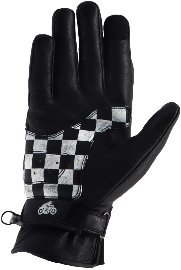 Helstons Line Gants de moto Noir/Blanc/Orange 9 Figure 2