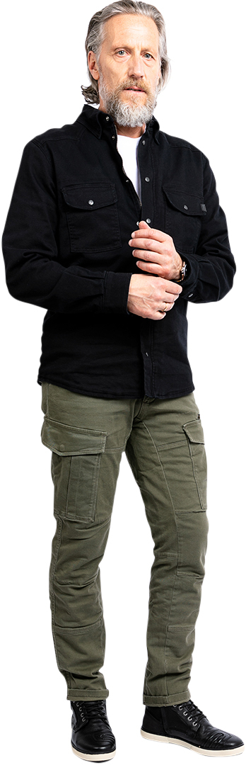 John Doe Stroker Cargo XTM Motorcycle Textile Pants olive 34 L34 Figure 13