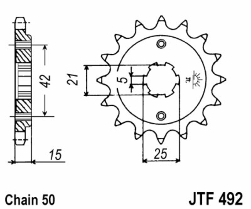 JT-DRIVHJUL Standard stålhjul 492 - 520 Figur 3