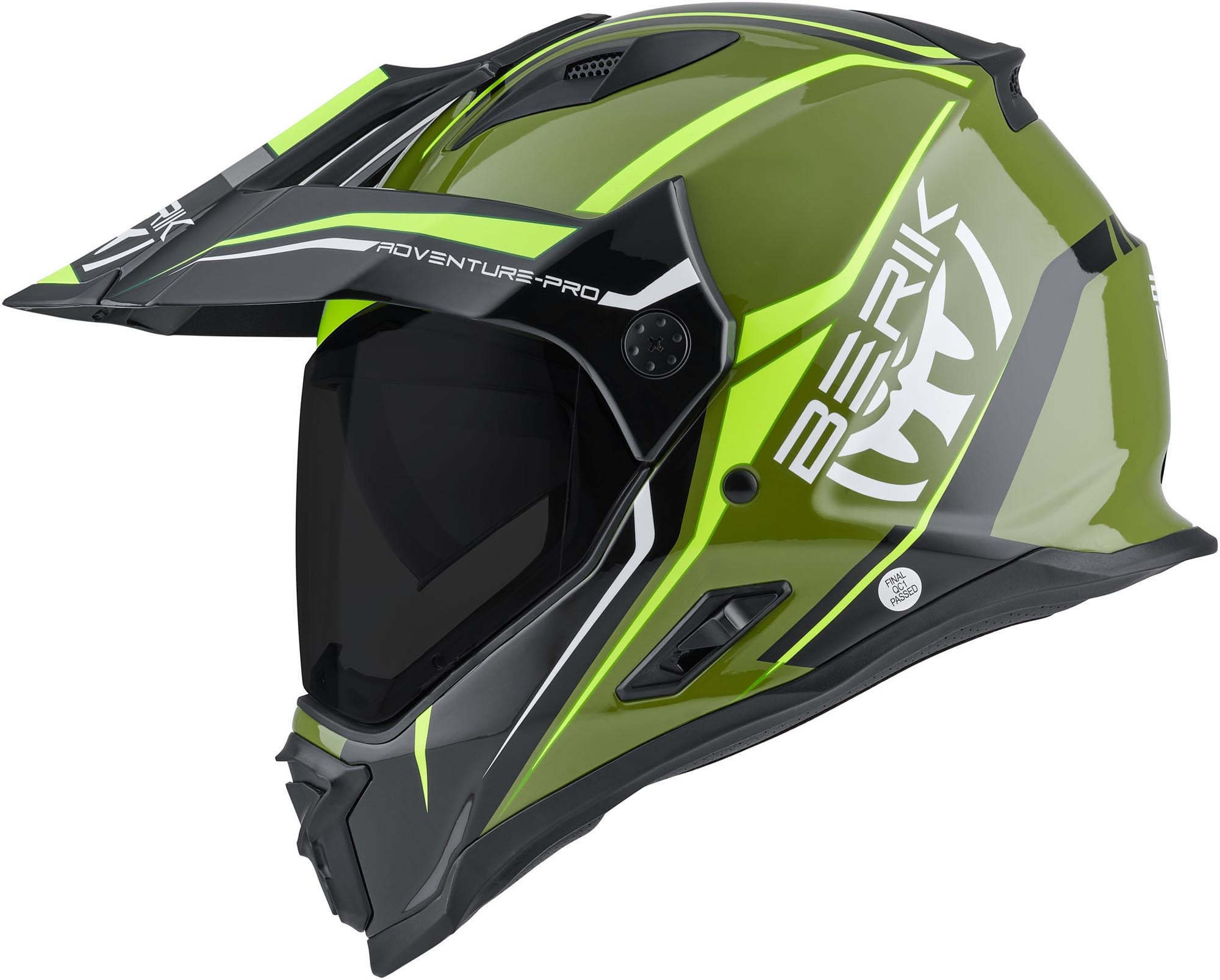 Berik MX313 Volstom Adventure Pro Enduro Hjelm grøn/gul/sort L Figur 3