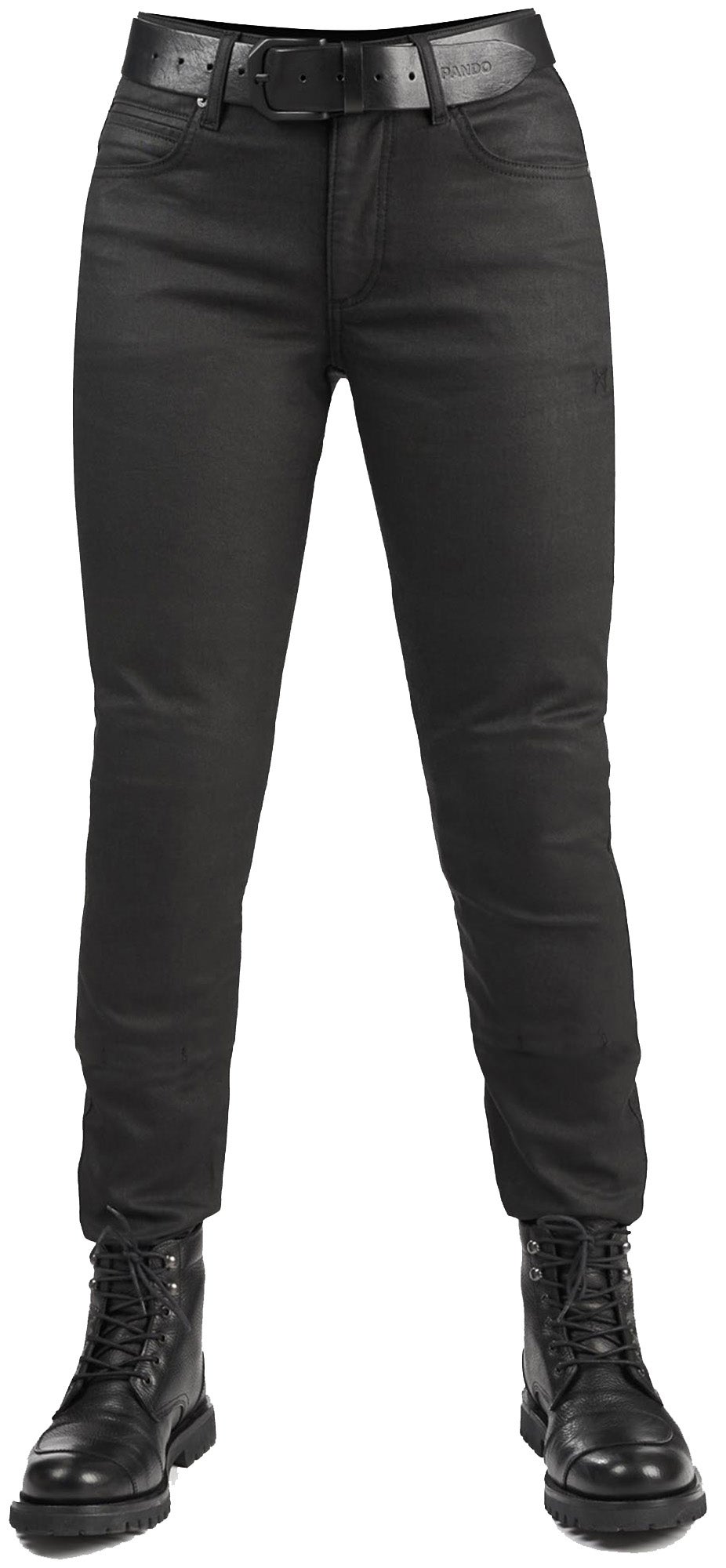Pando Moto Lorica Black Ladies Motorcycle Jeans-image-446018079