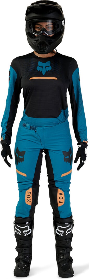 FOX Flexair Optical Motocross Bukser til damer blå/sort 6 Figur 7
