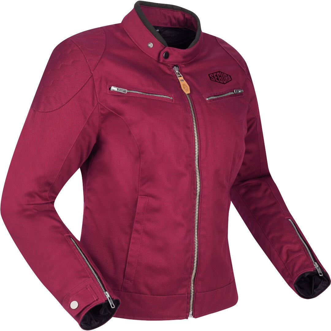 Segura Tina Giacca tessile moto da donna Rosso Borgogna 42 Figura 1