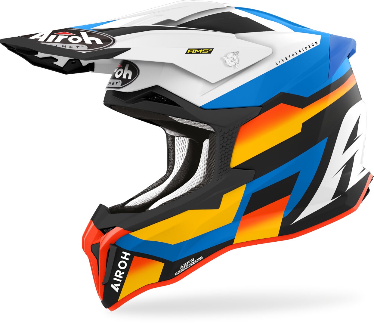 Airoh Strycker Glam Motorcross helm Blue Matt Verlies (59/60) Figuur 1