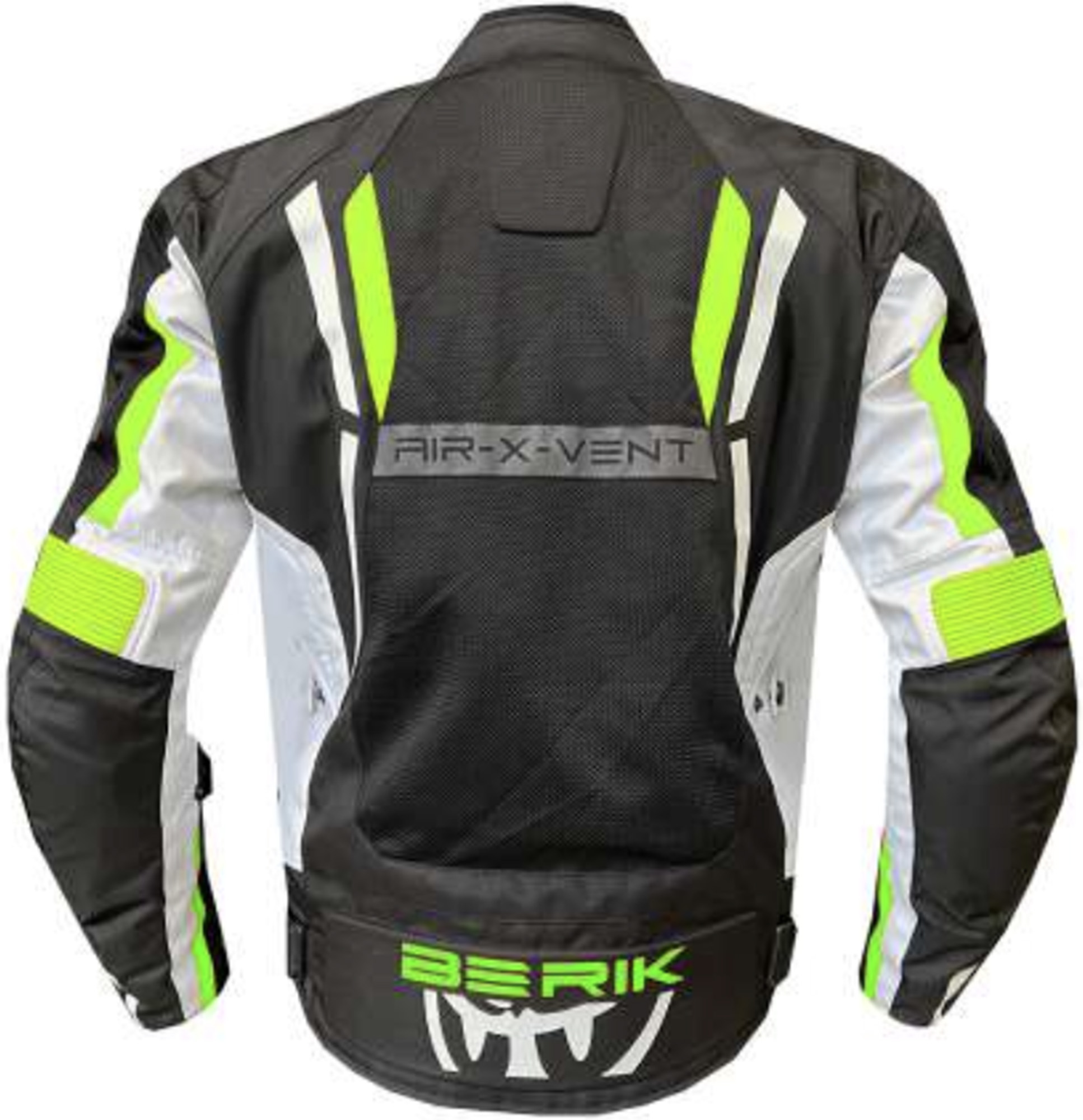 Berik Lalxa Motorcycle Textil Jacket black/white/green 60 Figure 2