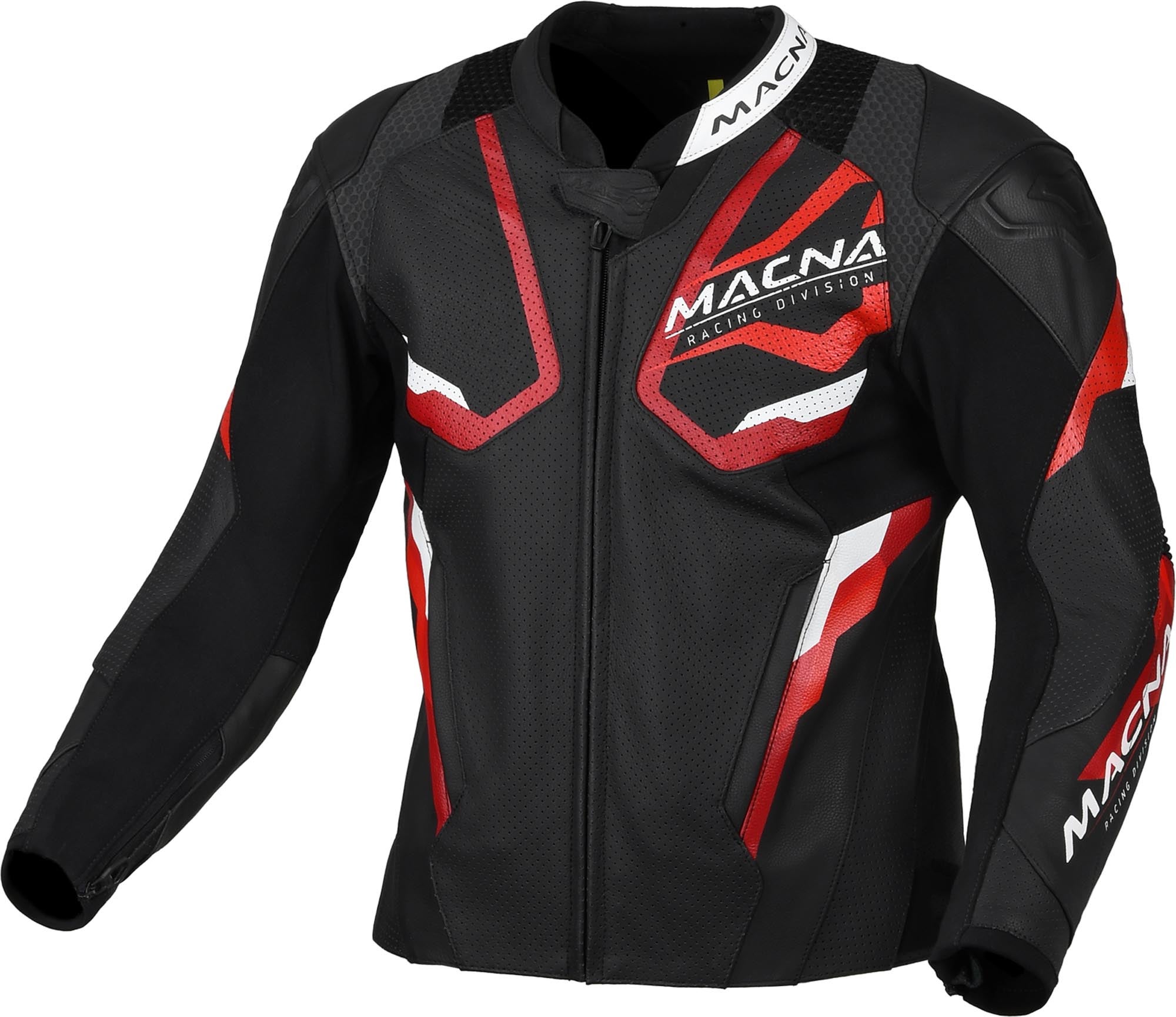Macna Evoctane Motorleren jas Zwart/Rood 48 Figuur 1