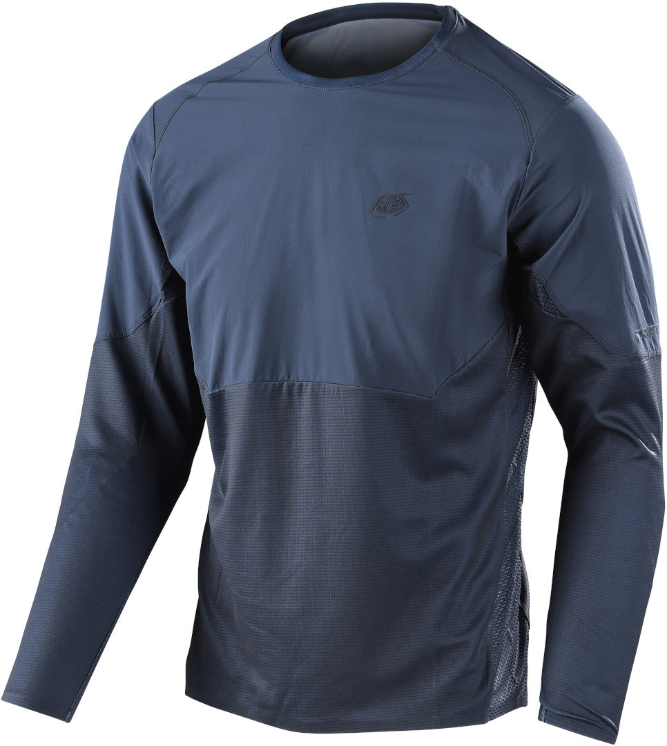 Troy Lee Designs Drift Solid Longsleeve Bicycle Jersey dark grey XXL Figure 1