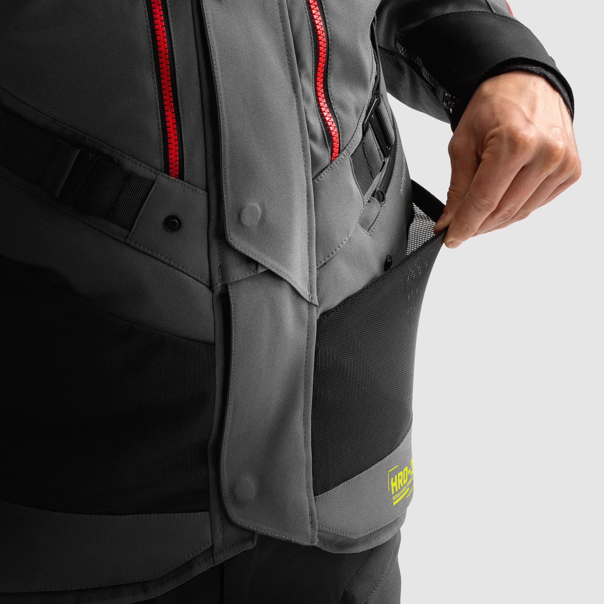 Rebelhorn Hardy 3.0 waterproof Motorcycle Textile Jacket dark grey/black/yellow L Figure 14