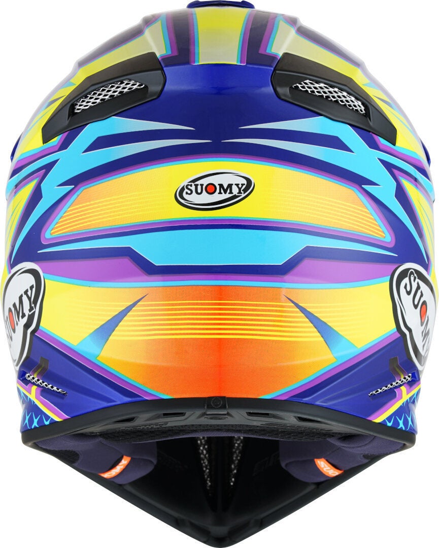 Suomy X-Wing Duel Casco motocross viola/giallo M (57/58) Figura 4
