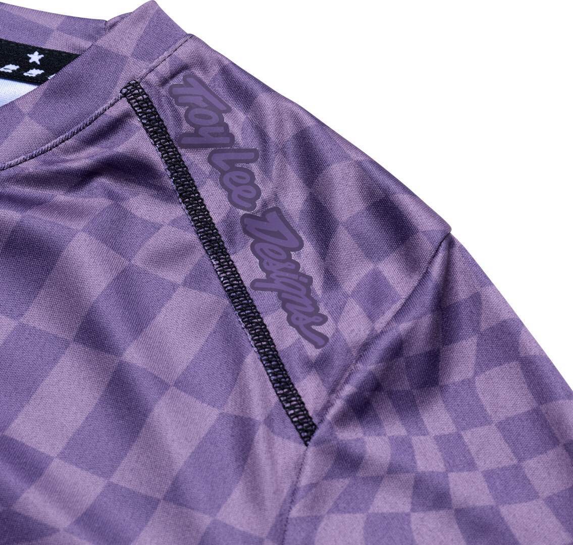 Troy Lee Designs Lilium LS Twisted Checkers Ladies Bicycle Jersey purple M Figure 3