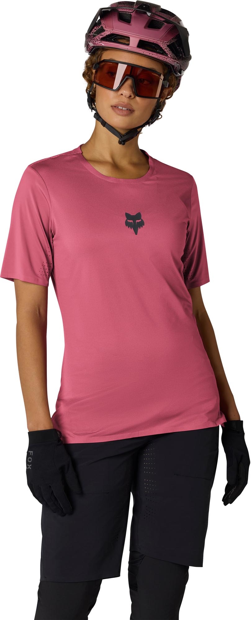 FOX Flexair Ladies Bicycle Jersey hotpink S Figure 3