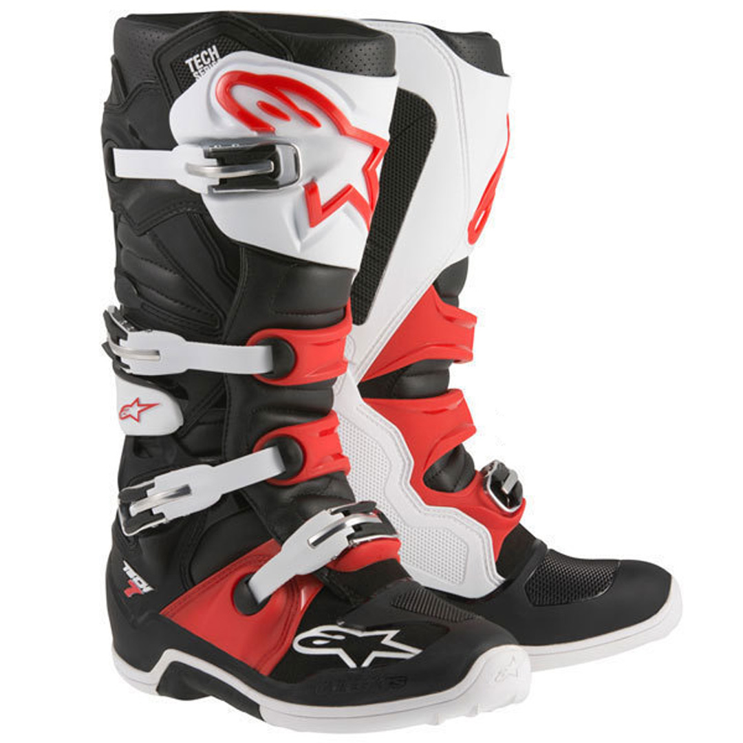 Alpinestars Tech 7 Motocross Boots black/white/red 8 (42) Figure 1
