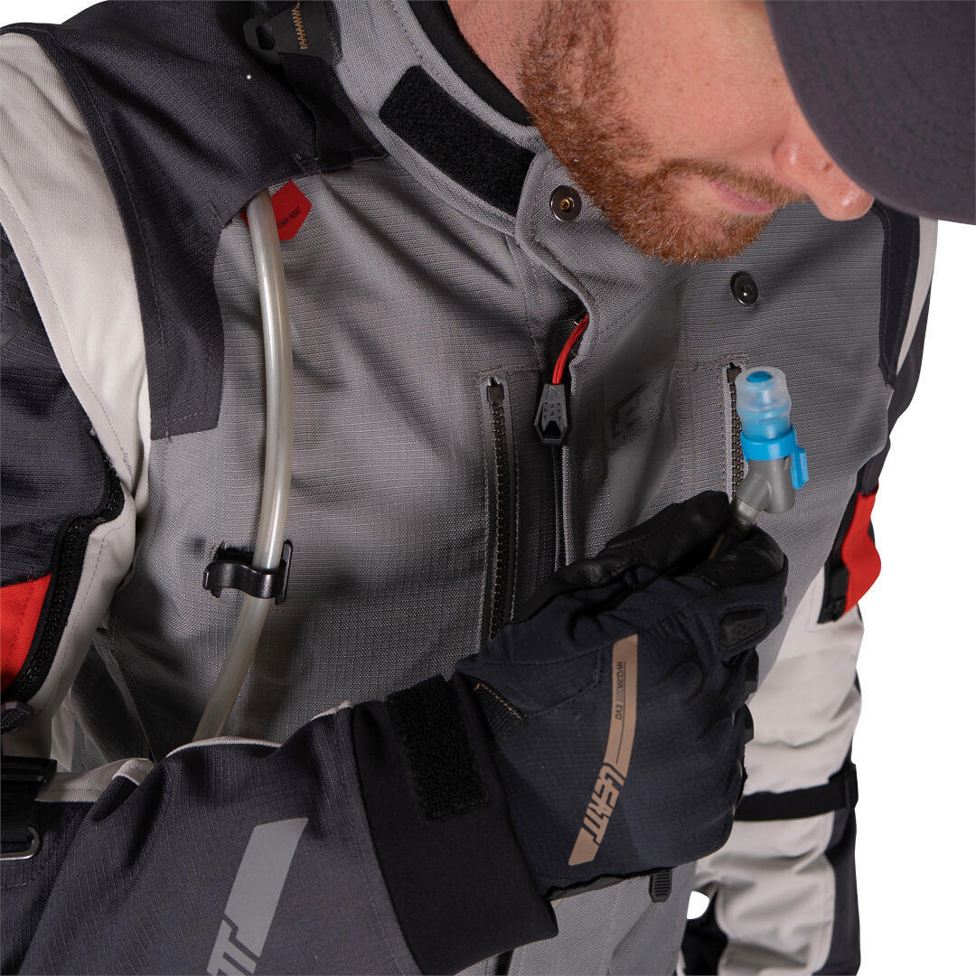 Leatt ADV Multitour 5.5 waterproof Motorcycle Textile Jacket grey/red XXL Figure 9