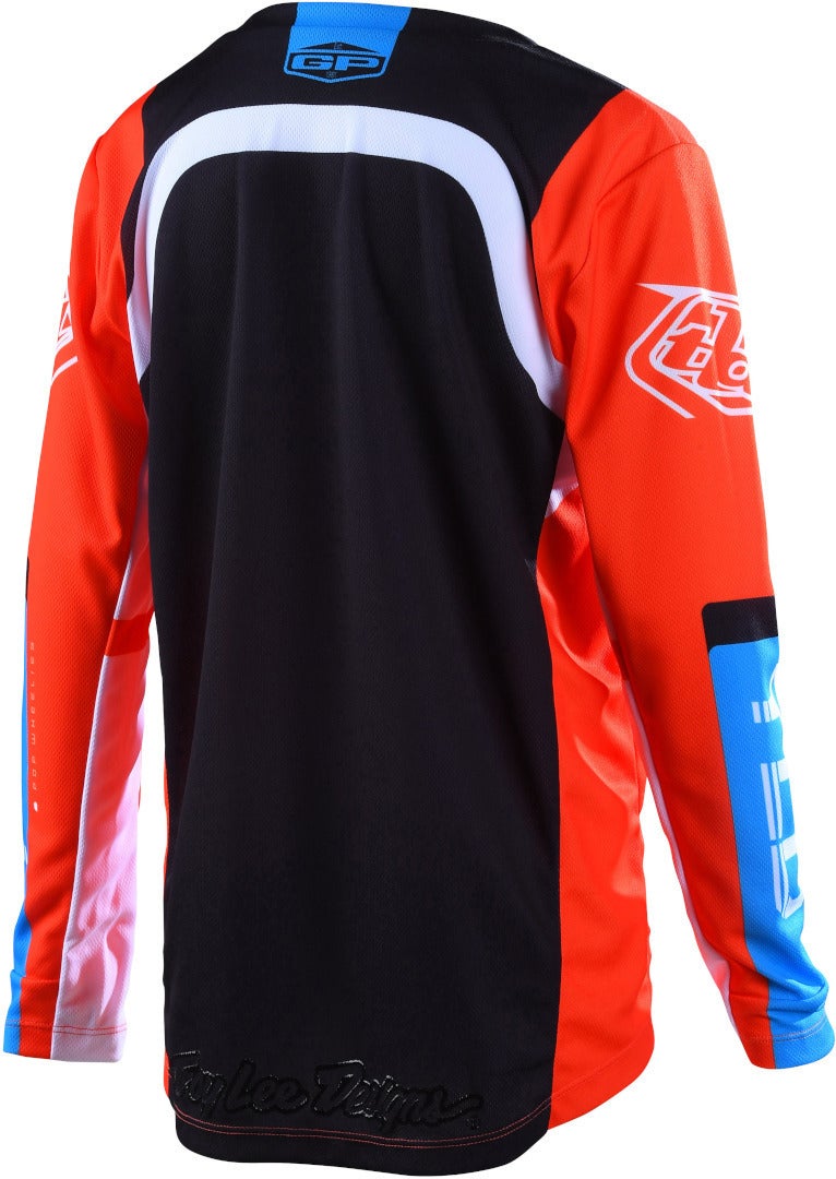 Troy Lee Designs GP Fractura Motocrosstrøje til unge orange/sort L Figur 2