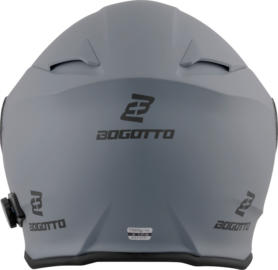 Bogotto H271 BT Bluetooth Casco Grigio opaco M Figura 6