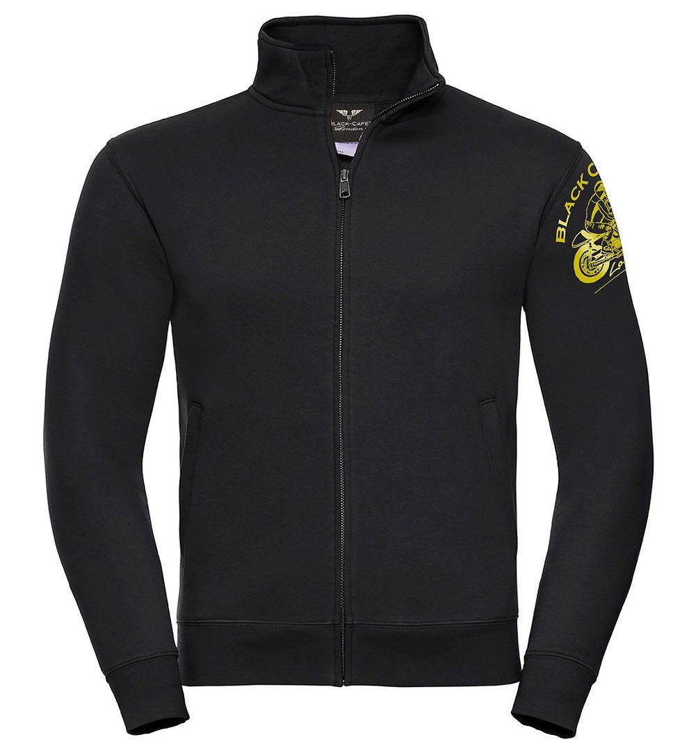 Black-Cafe London Classic Fleece Sweat Jacket M Figure 1