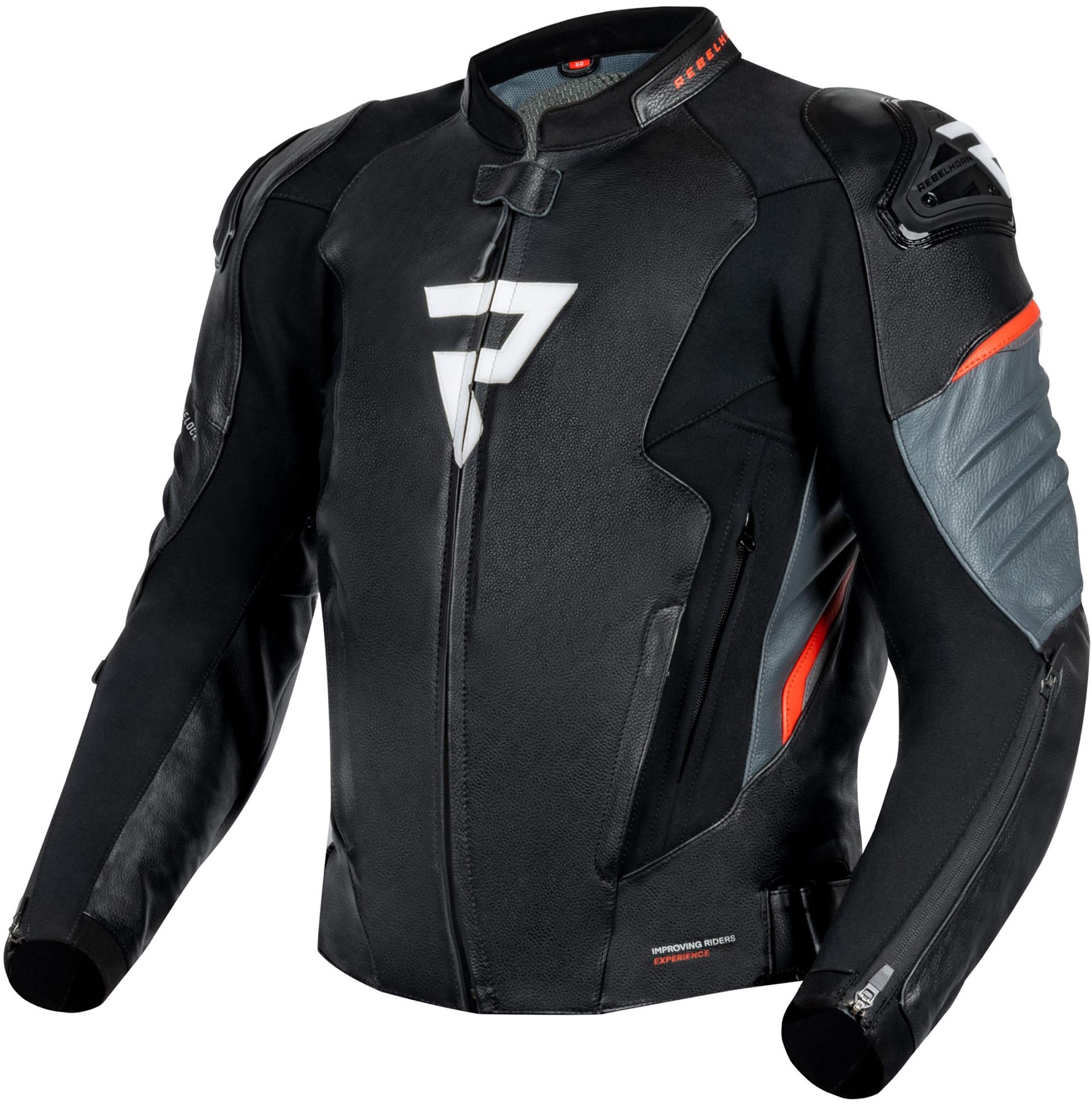 Rebelhorn Veloce Motorcycle Leather Jacket-image-379105515