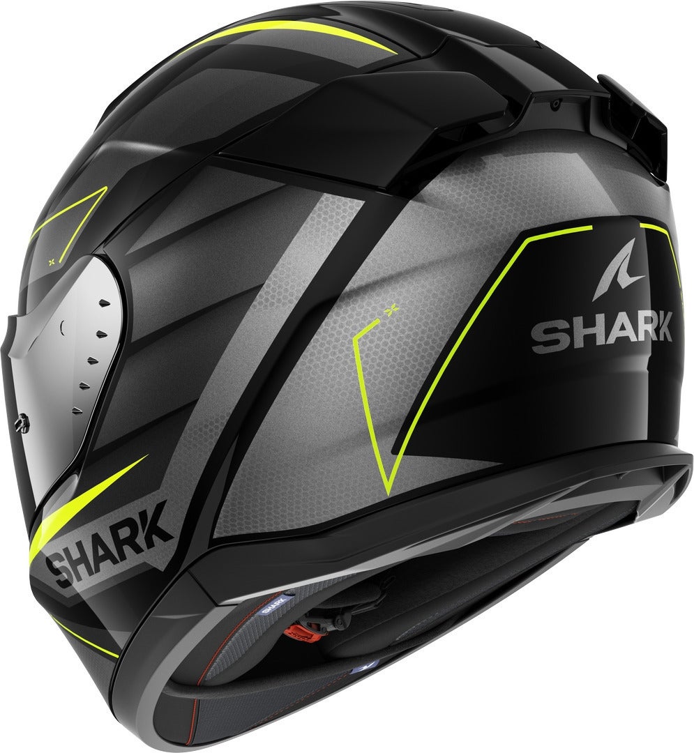 Shark D-Skwal 3 Sizler Hjelm sort/grå/gul L (59/60) Figur 3