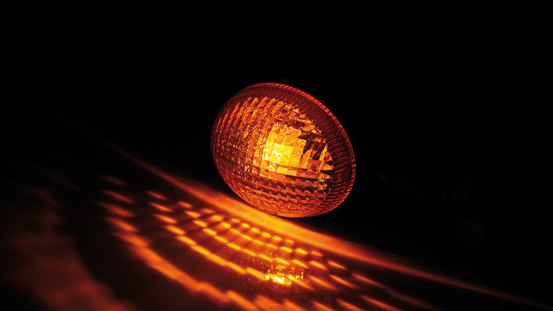 HIGHSIDER Smart Mini Bulb Indikatorhus Svart / Lins Orange (Par), Fram och Bak Figur 6